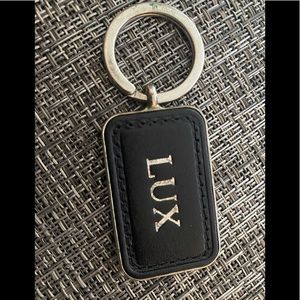 COPY - COPY - leather TUMI key fob keychain